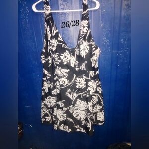 Black/white plus bathing suit